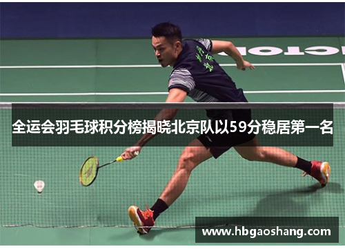 全运会羽毛球积分榜揭晓北京队以59分稳居第一名